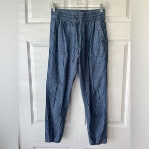 Gap Chambray Rib Joggers Size XS